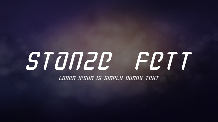 stanze  fett Font