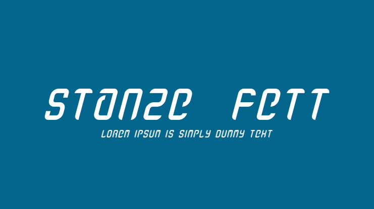 stanze  fett Font