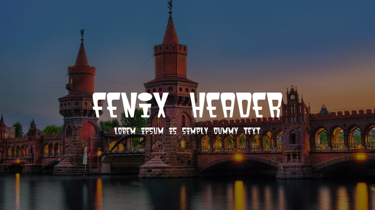 fenix header Font