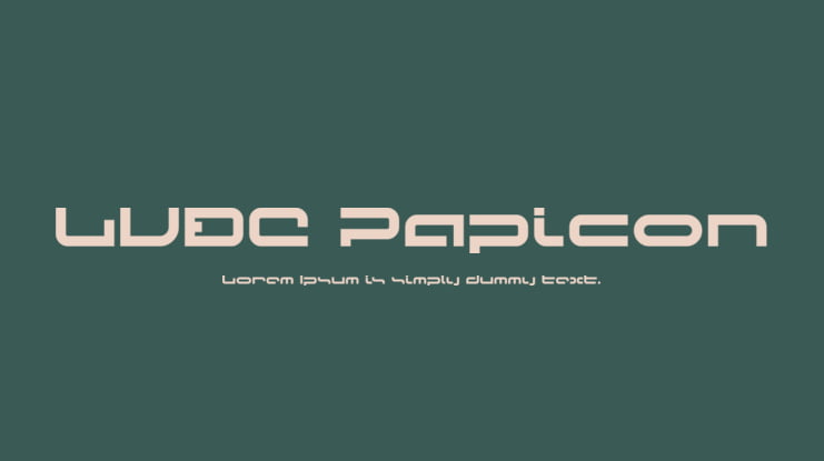 LVDC Papicon Font