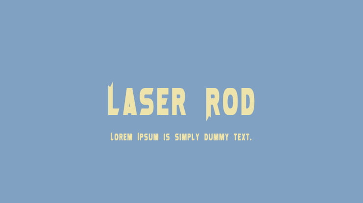 Laser Rod Font Family