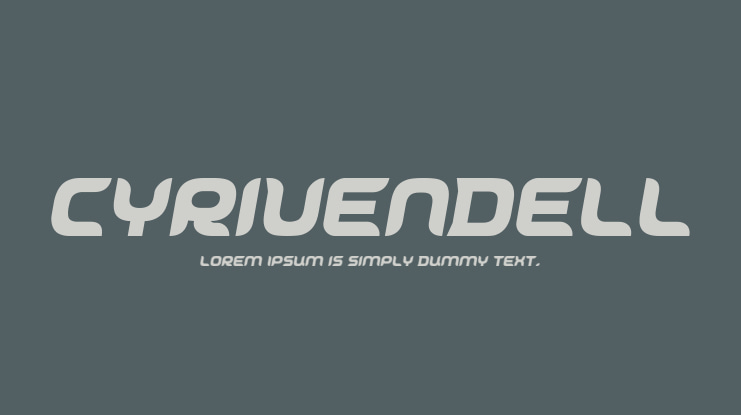 Cyrivendell Font