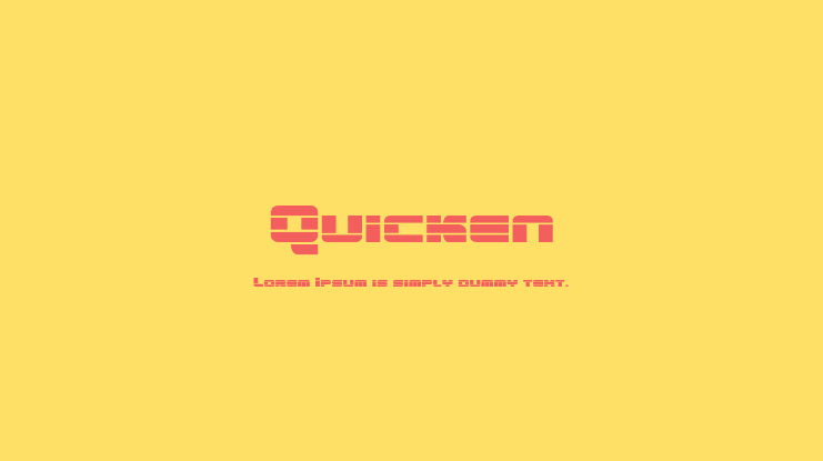 Quicken Font Family