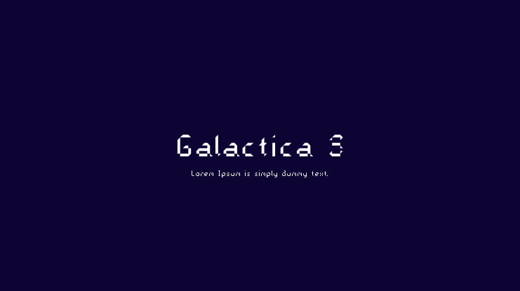 Galactica S Font Family