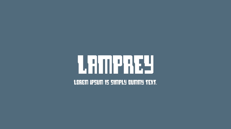 Lamprey Font Family