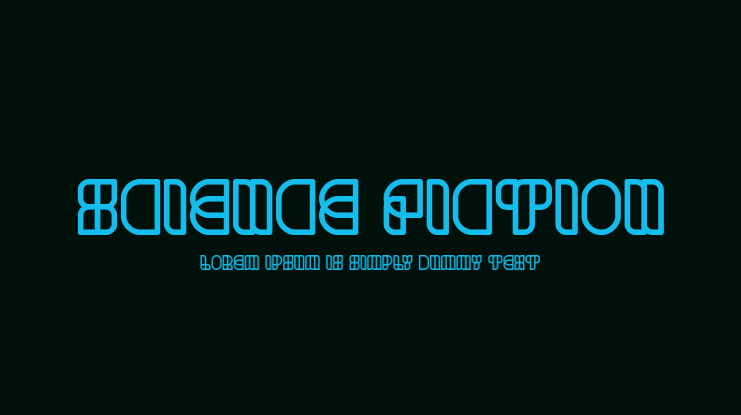 science fiction Font