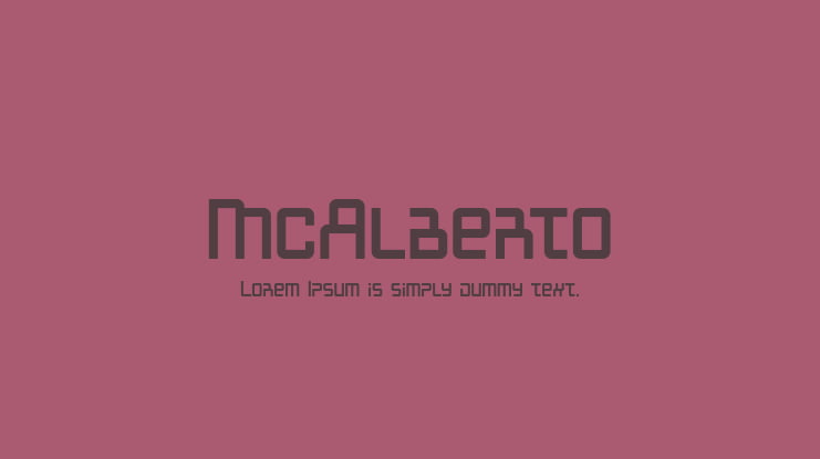 McAlberto Font