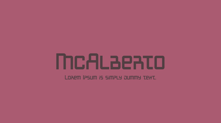 McAlberto Font