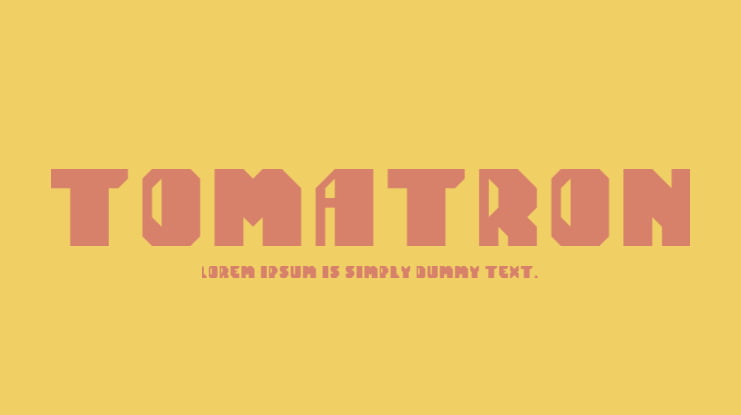 Tomatron Font