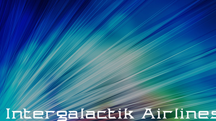Intergalactik Airlines Font Family