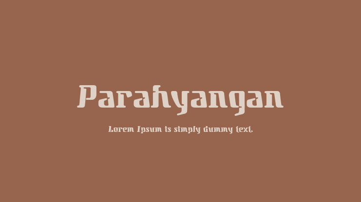 Parahyangan Font