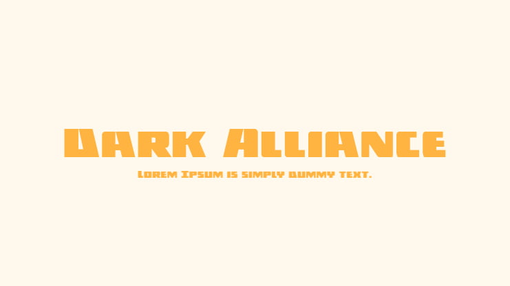 Dark Alliance Font Family