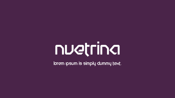 Nuetrina Font