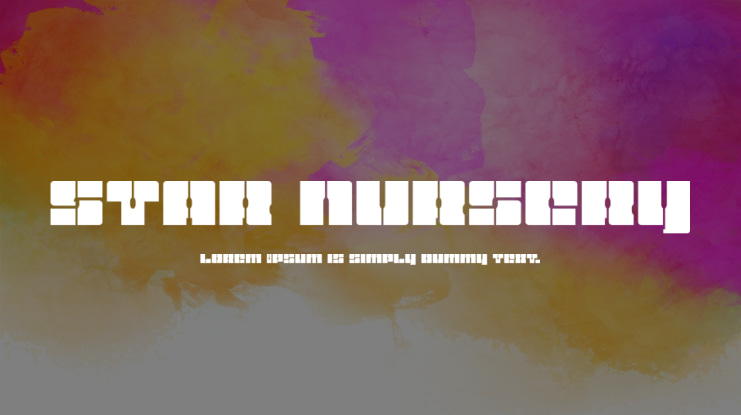 Star Nursery Font Family