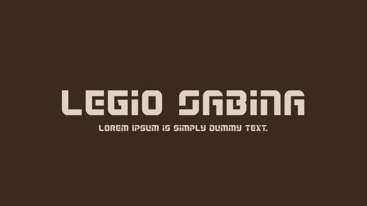 Legio Sabina Font Family