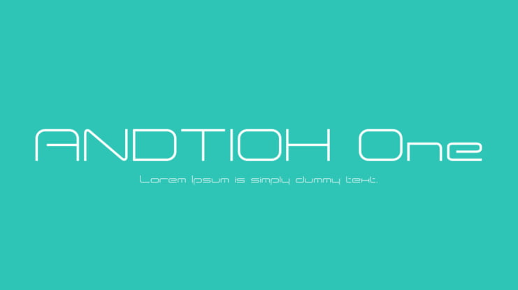 ANDTIOH One Font