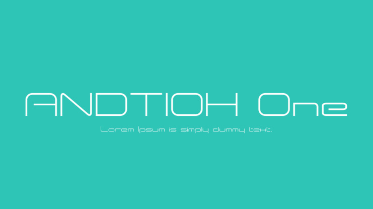 ANDTIOH One Font