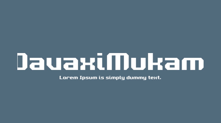 DavaxiMukam Font