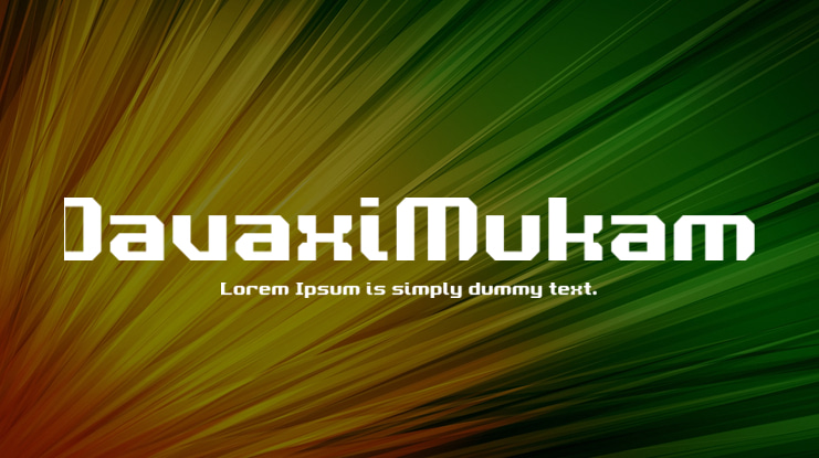 DavaxiMukam Font