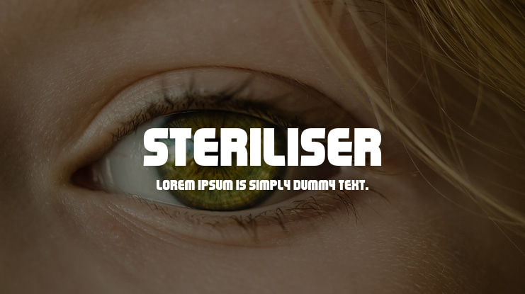 Steriliser Font