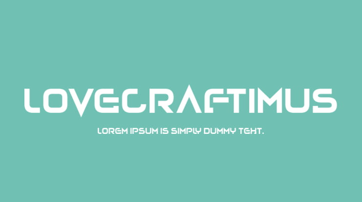 Lovecraftimus Font