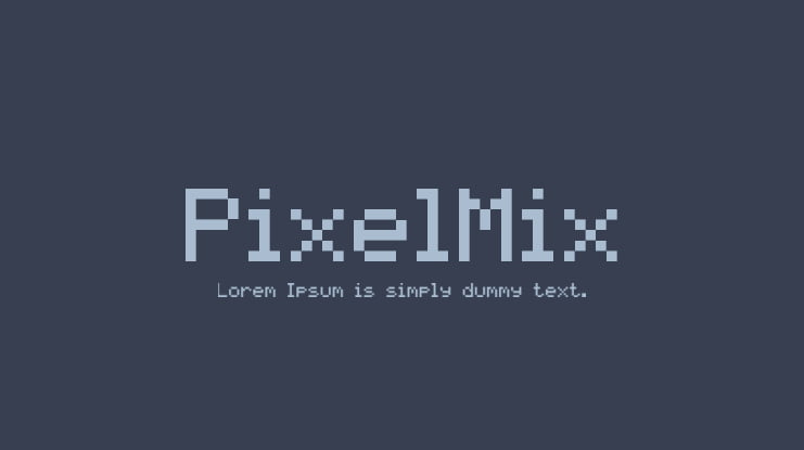 PixelMix Font Family