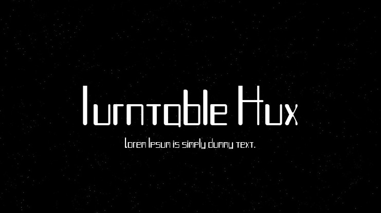 Turntable Aux Font