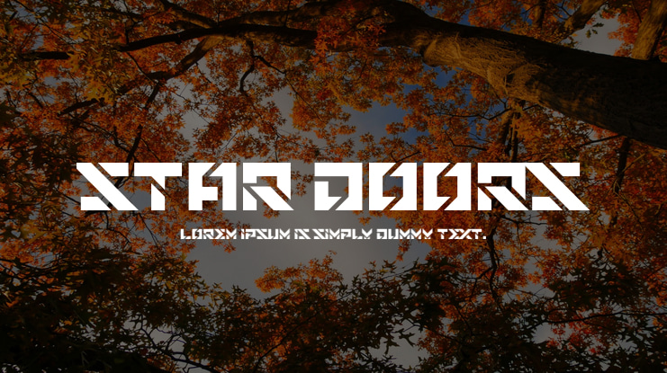 Star Doors Font
