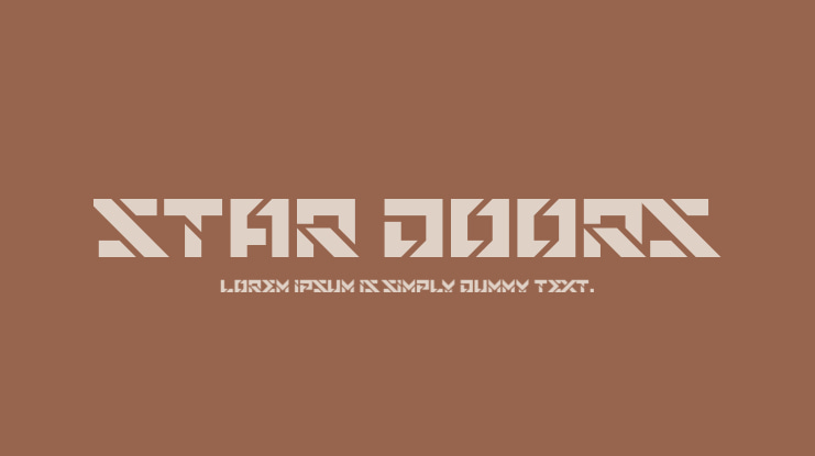 Star Doors Font