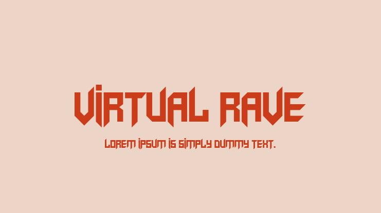 Virtual Rave Font