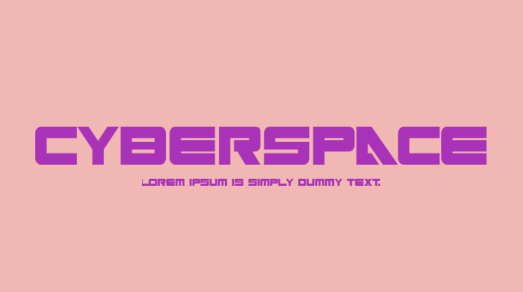 cyberspace Font