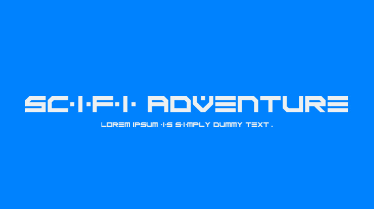 Scifi Adventure Font