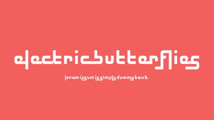 Electric Butterflies Font