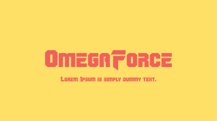 OmegaForce Font Family