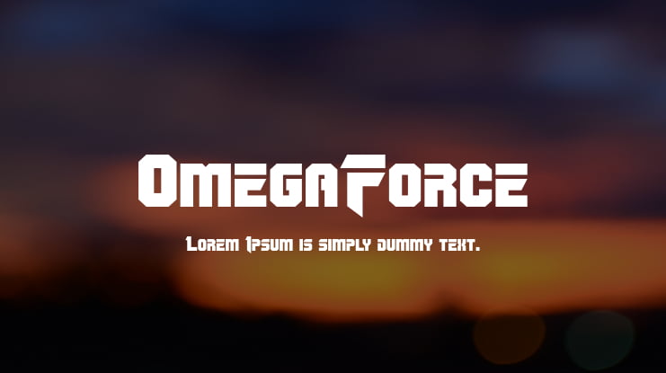 OmegaForce Font Family