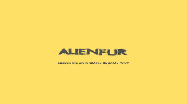 AlienFur Font