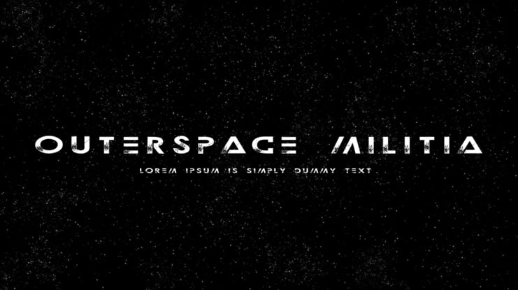 Outerspace Militia Font