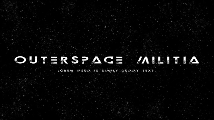 Outerspace Militia Font