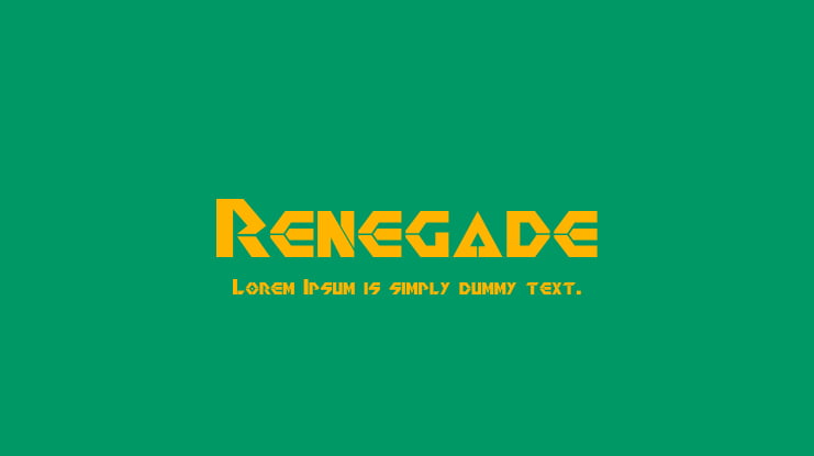 Renegade Font Family