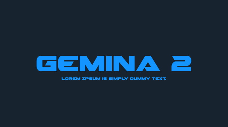 Gemina 2 Font Family