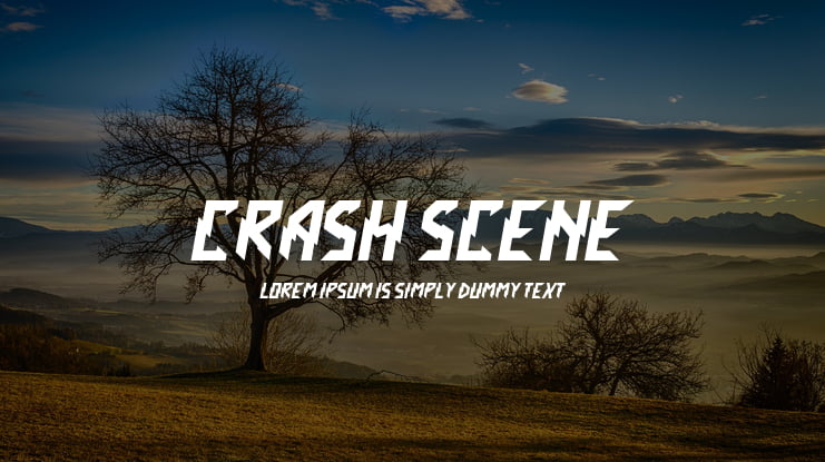 Crash Scene Font