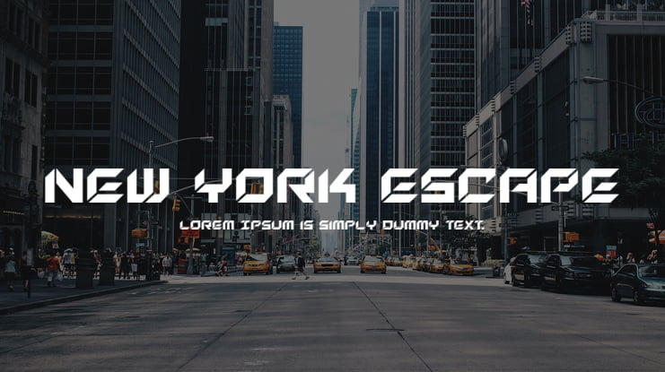 New York Escape Font Family