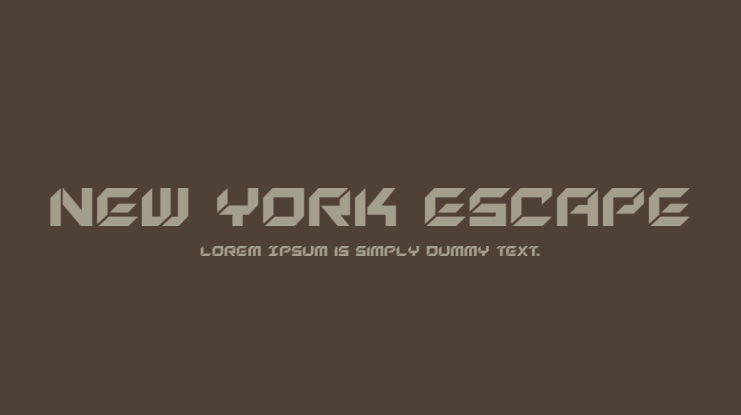 New York Escape Font Family