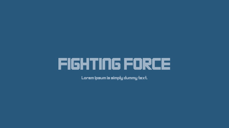 FIGHTING FORCE Font