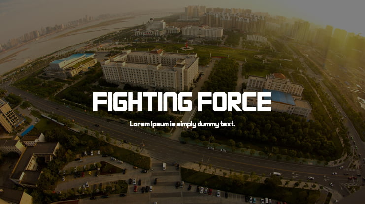 FIGHTING FORCE Font
