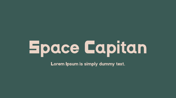 Space Capitan Font Family