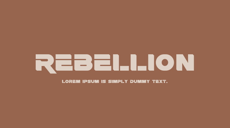 Rebellion Font Family