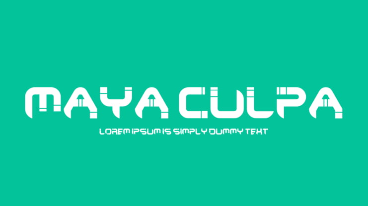 Maya Culpa Font