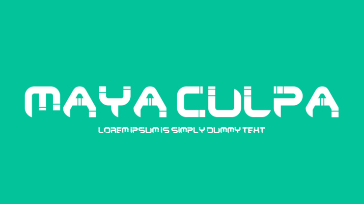 Maya Culpa Font