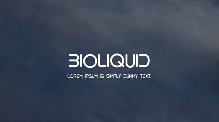 bioliquid Font